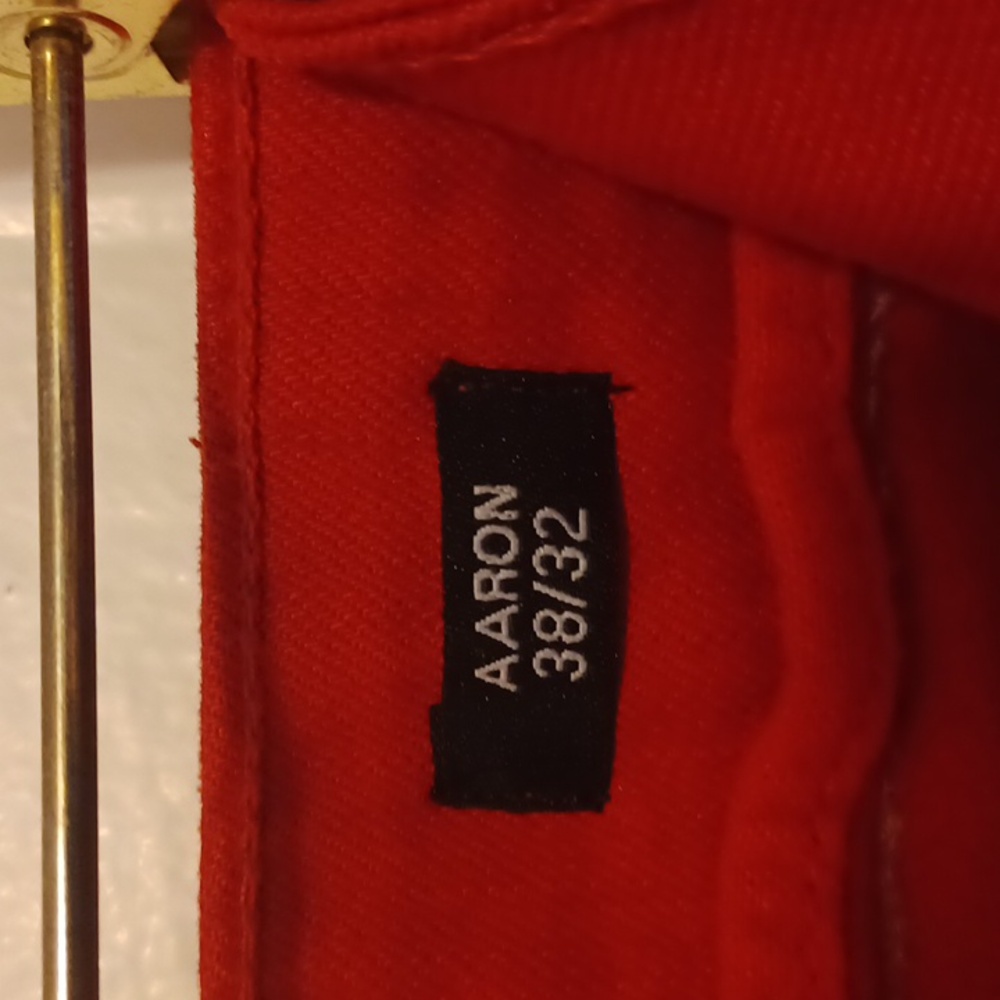 Jordan Craig Ripped Red Jeans In Aaron Fit. Sz 38/32 - Picture 5 of 7